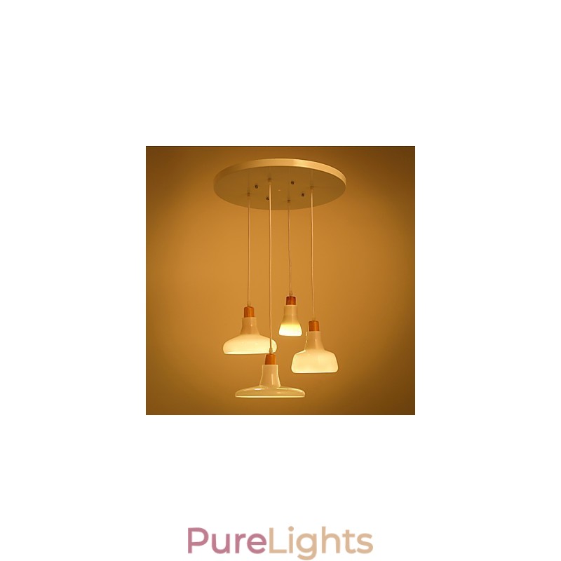 Creative Characteristic 4 Light Pendant with Iron Shade
