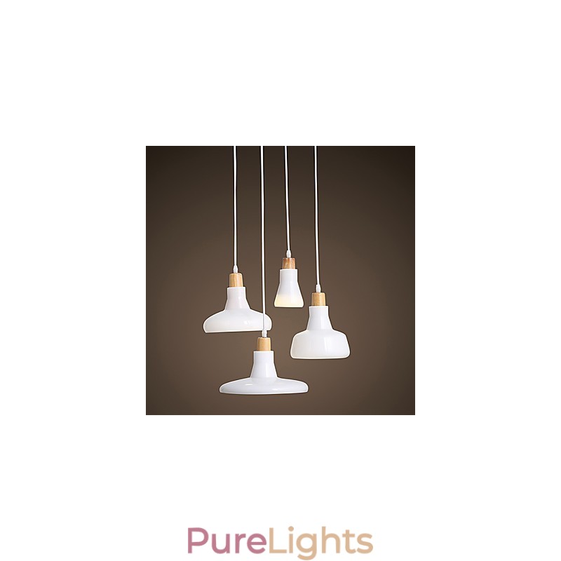 Creative Characteristic 4 Light Pendant with Iron Shade