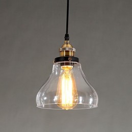 Traditional Classic Vintage Retro Country Globe Pendant Light