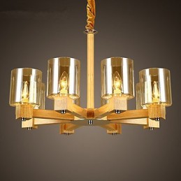 Pendant Lights Country Wood Bamboo