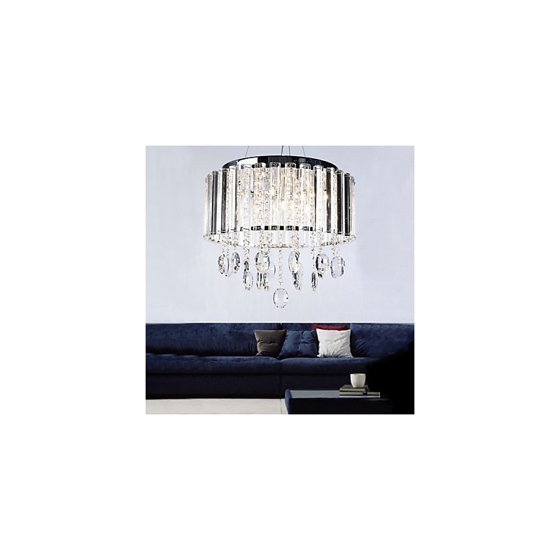 Crystal Pendant Light with 3 Lights