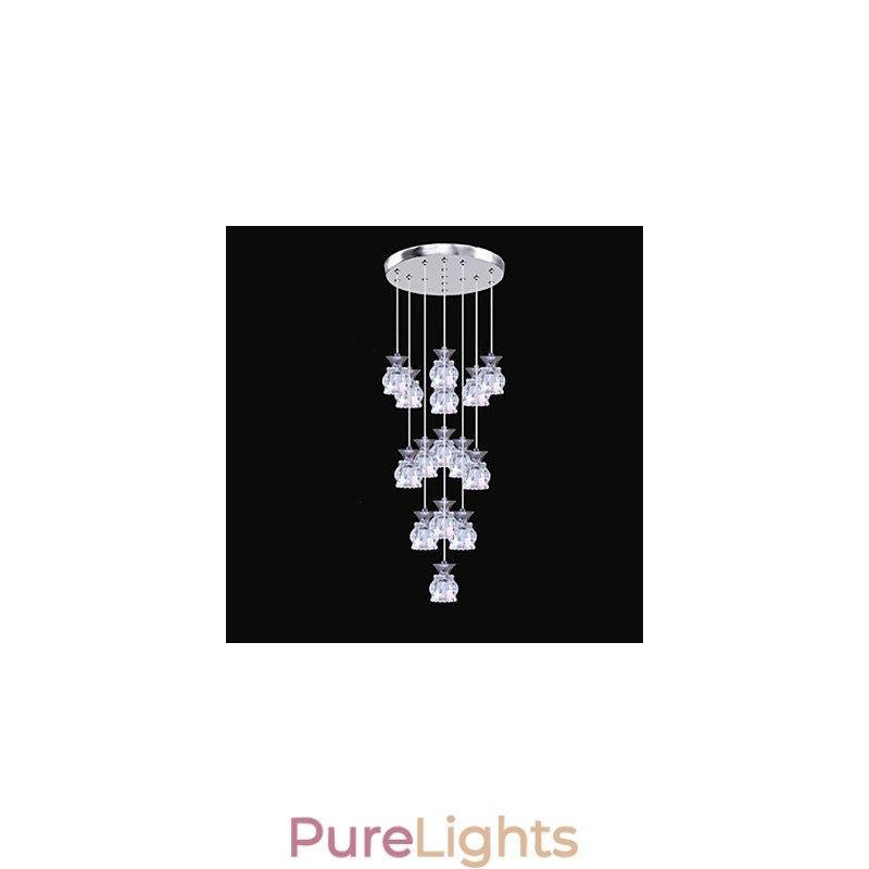 Restaurant 15 Head Of Modern Simple Crystal Pendant Pendant