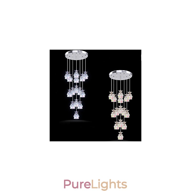 Restaurant 15 Head Of Modern Simple Crystal Pendant Pendant