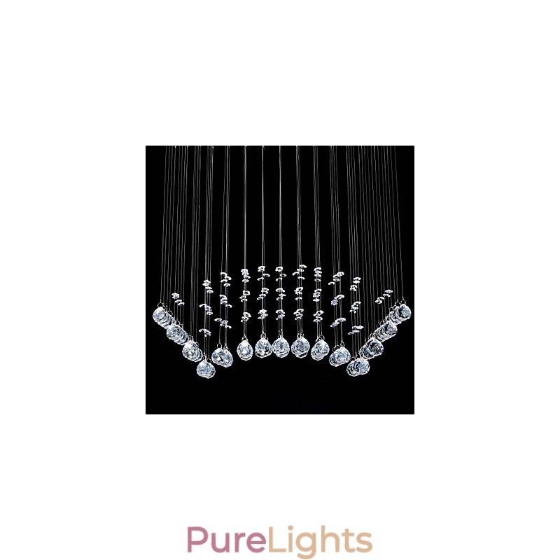 Traditional Classic Crystal Chrome Metal Flush Mount