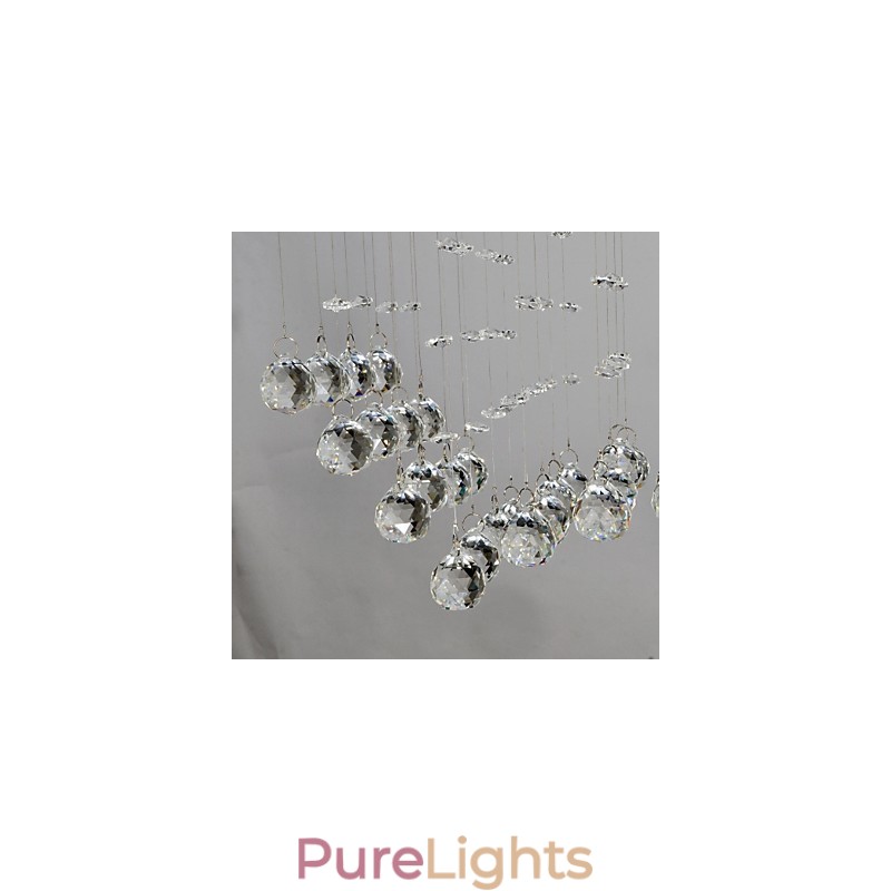 Traditional Classic Crystal Chrome Metal Flush Mount