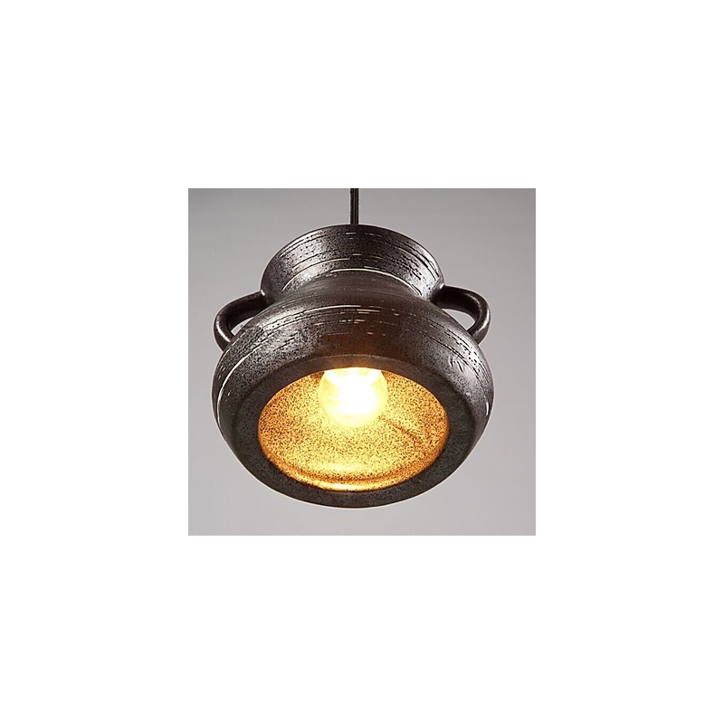 Personality Retro Ceramic Hanging Teahouse Chandelier lamp