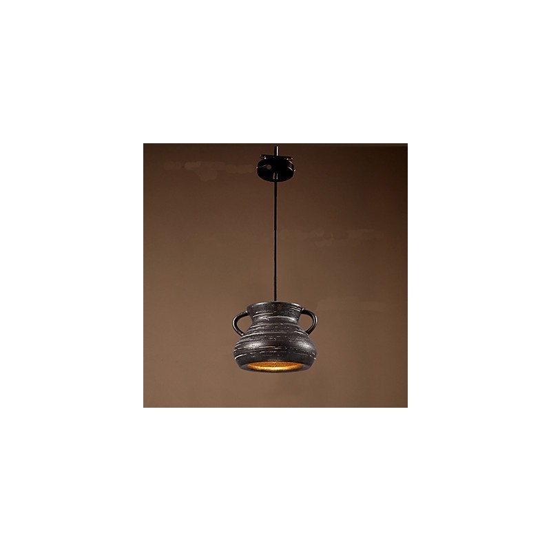 Personality Retro Ceramic Hanging Teahouse Chandelier lamp