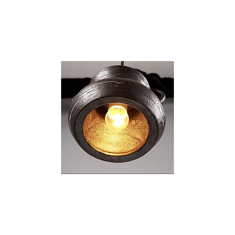 Personality Retro Ceramic Hanging Teahouse Chandelier lamp