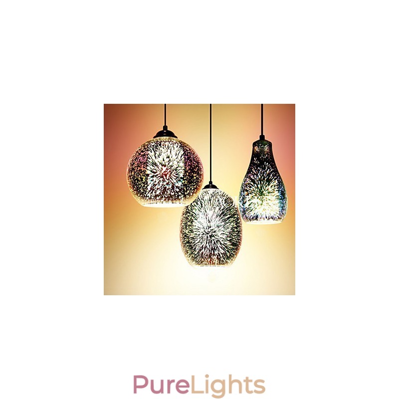 Simple table 3D Glass Creative Pendant