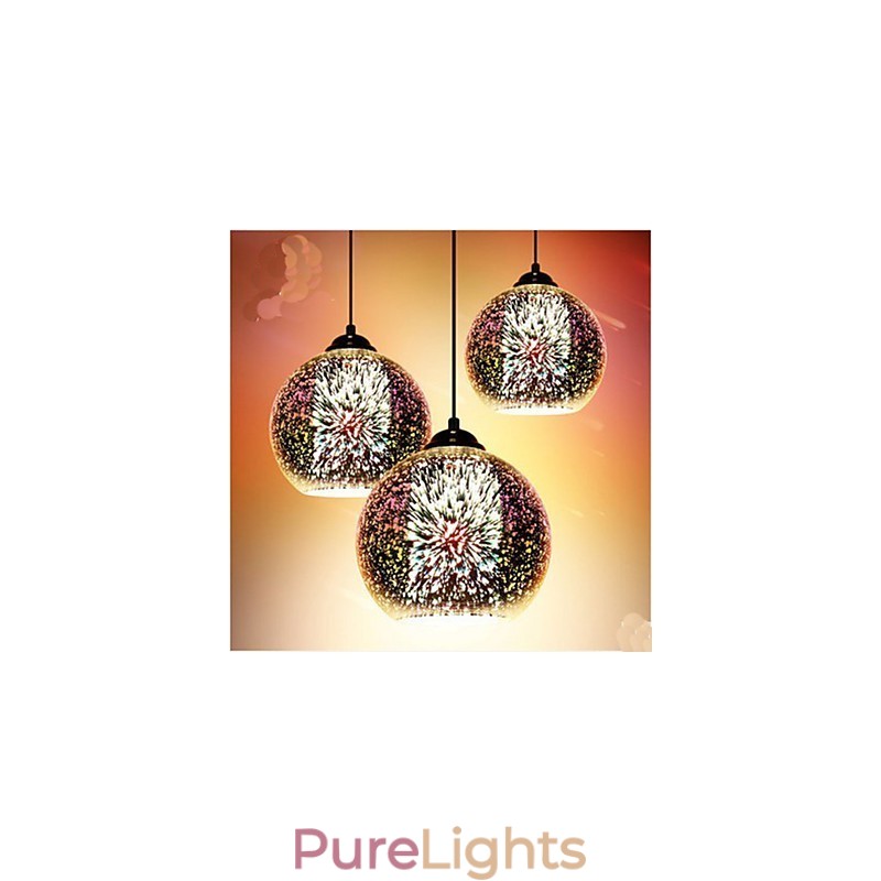 Simple table 3D Glass Creative Pendant