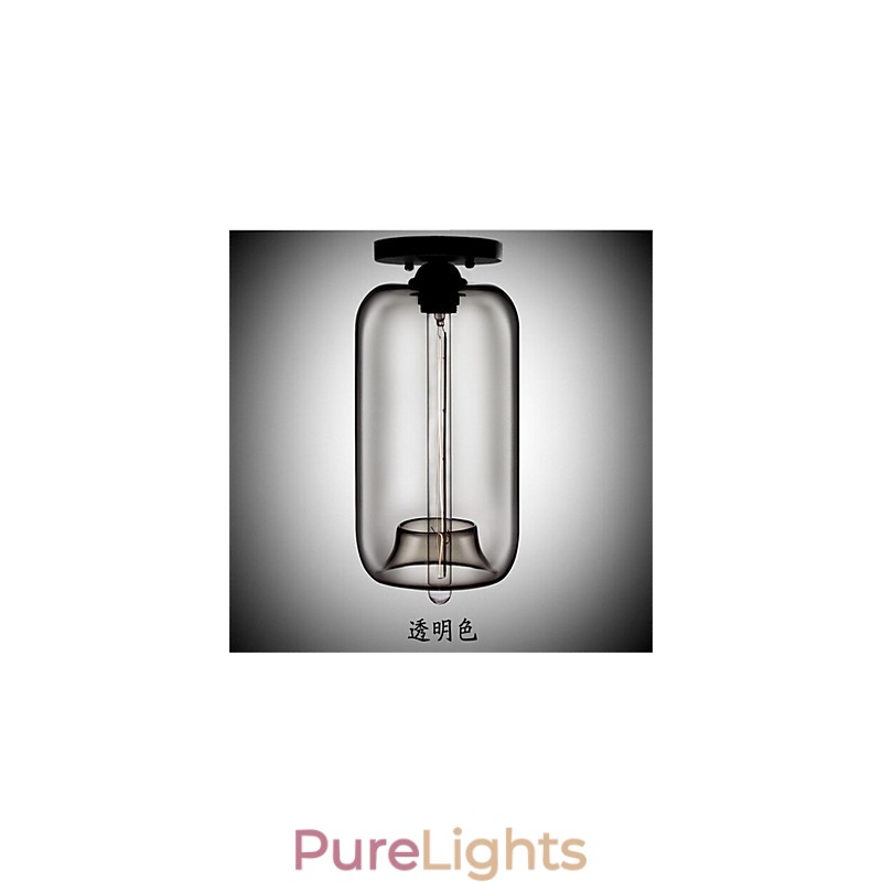 Retro Creative Single Head Glass Pendant Lamp Cafe In The Goldfish Bowl