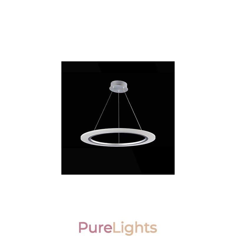 Pendant Light Round Ceiling Chandelier Milky Acrylic Ceiling Lamps with Single Ring