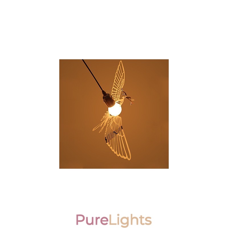 Creative Modern Fashion Decoration Stainless Steel Bird Bird Droplight Lamp