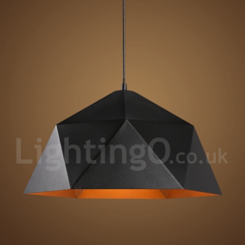 Black 1 Light Modern Contemporary Pendant Light