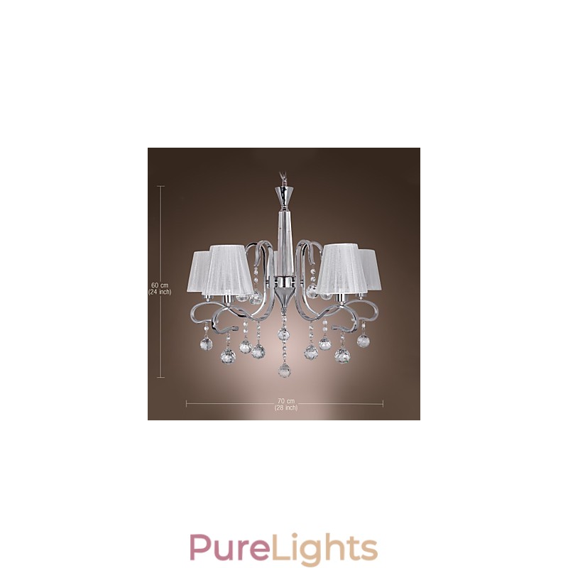 Modern Contemporary Crystal Electroplated Chandelier