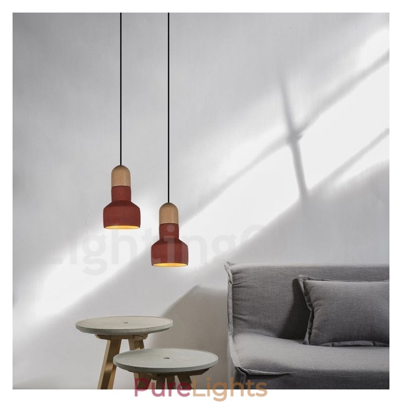 Vintage Wood Concrte Multi Colors Pendant Light for Lamp