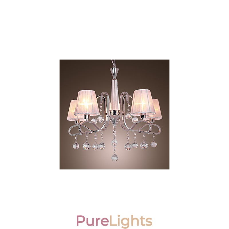 Modern Contemporary Crystal Electroplated Chandelier