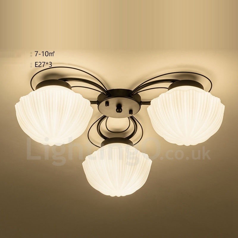 3 Light Rustic Lodge Integrated Chandelier