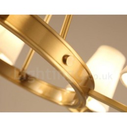 5 Light Rustic Lodge Integrated Metal Chandelier