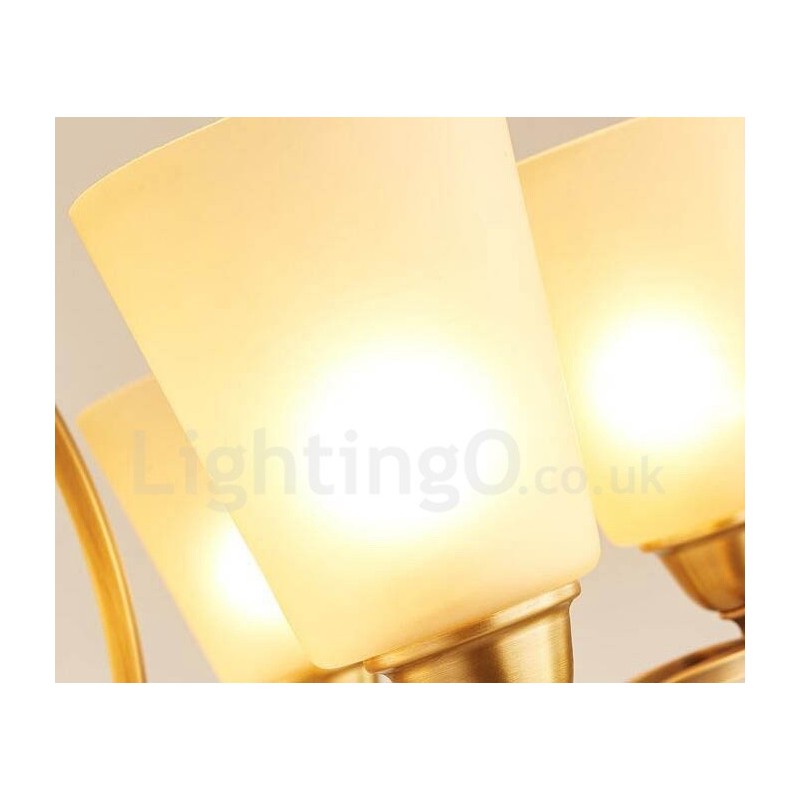 8 Light Rustic Lodge Integrated Metal Chandelier