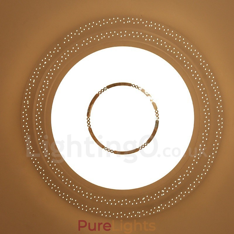 Modern Contemporary Integrated Metal Flush Mount Light
