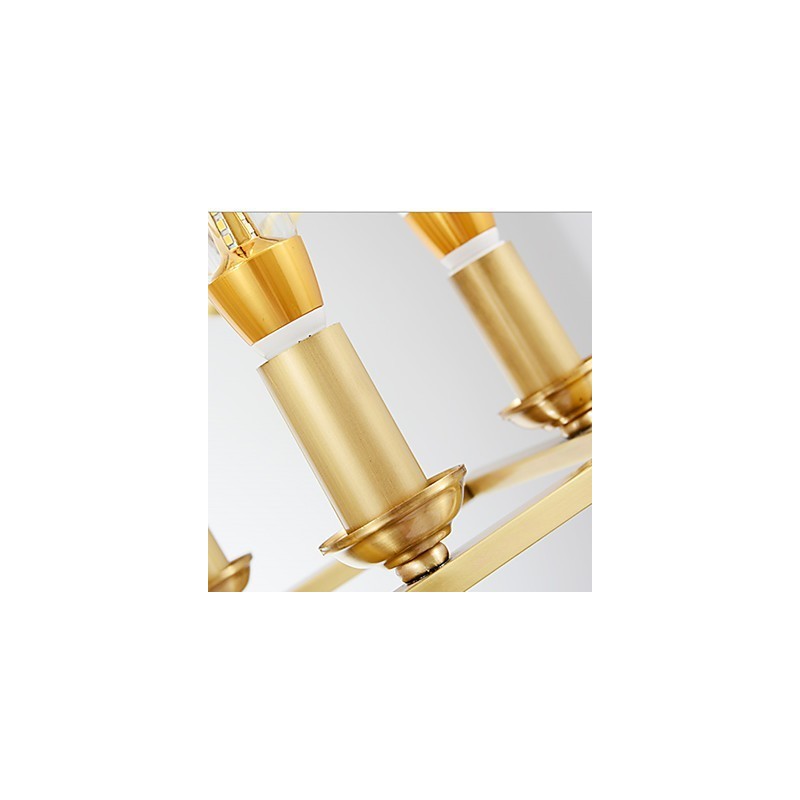 Modern Contemporary Brass Feature for Designers Metal Chandelier