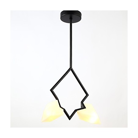 2 Light Post Modern Metal with Glass Peach Chandelier Lamp the Canteen Decorate Pendant Lamp 2 Light Post Modern Metal with Glass Peach Chandelier Lamp the Canteen Decorate Pendant Lamp