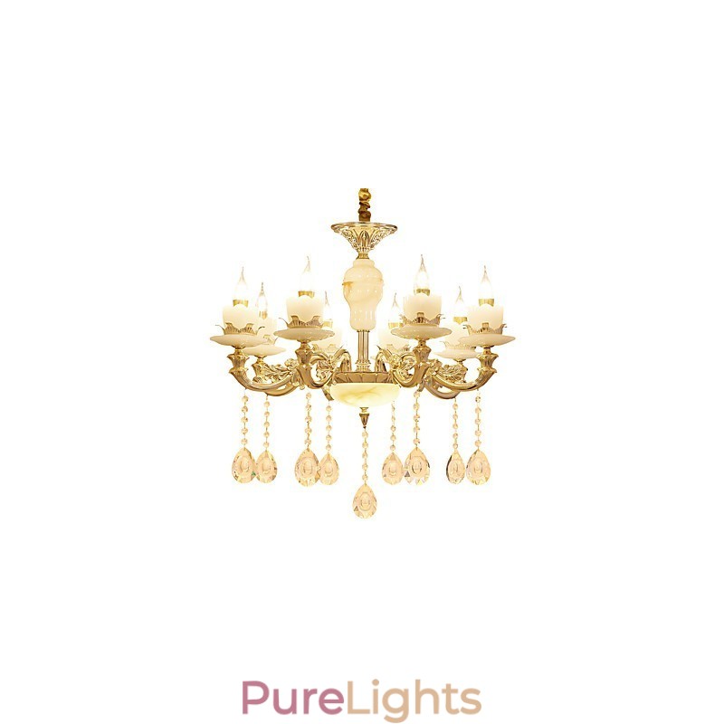 European Style Atmosphere Zinc Alloy Crystal Home Chandelier