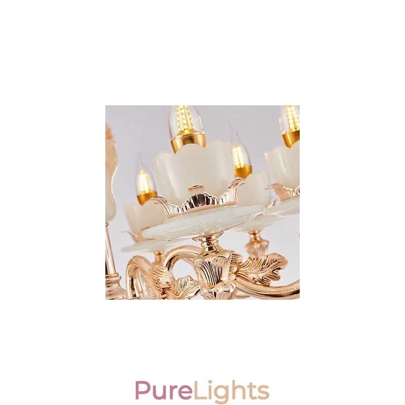 European Style Atmosphere Zinc Alloy Crystal Home Chandelier