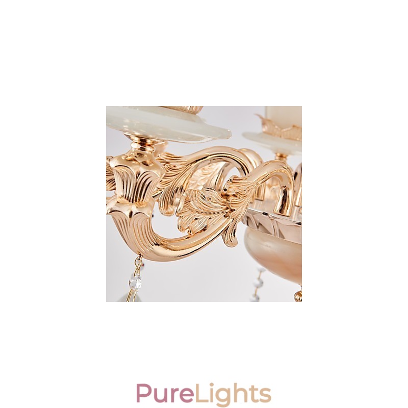 European Style Atmosphere Zinc Alloy Crystal Home Chandelier
