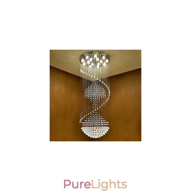 Modern Crystal Ceiling Pendant Light Indoor Chandelier Home Hanging Lighting Lamps Fixtures