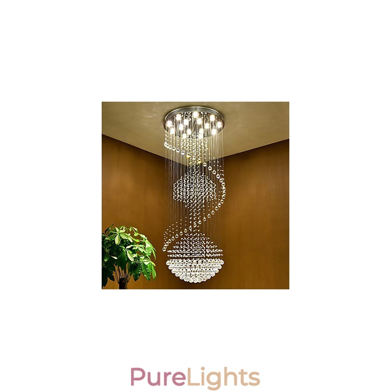 Modern Crystal Ceiling Pendant Light Indoor Chandelier Home Hanging Lighting Lamps Fixtures