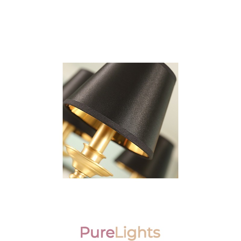 Chandelier Traditional Classic Country Brass Feature for Mini Style Metal 6 Bulbs