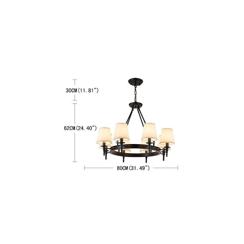 8 Lights Flush Mounted Fixture Chandelier One Light Two Style Modern Contemporary Traditional Classic Rustic Painting