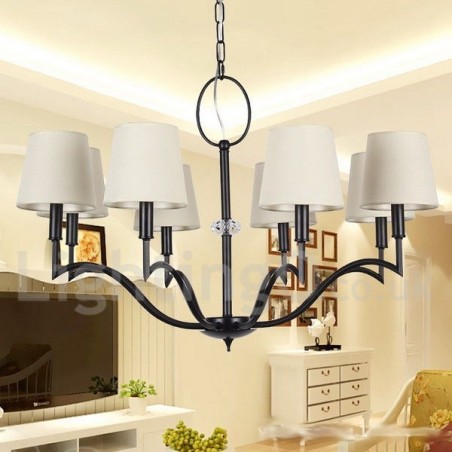 8 Light Modern Contemporary Candle Style Chandelier 8 Light Modern Contemporary Candle Style Chandelier
