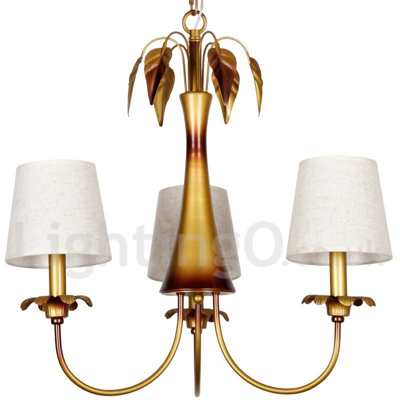 3 Light Modern Contemporary Rustic Candle Style Chandelier