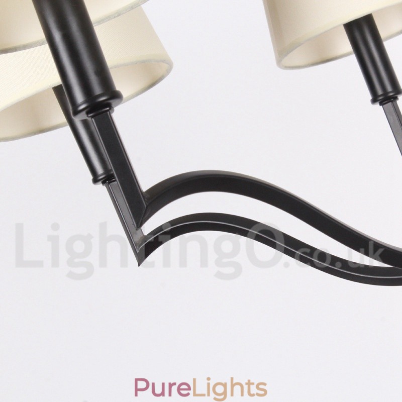 6 Light Modern Contemporary Candle Style Chandelier