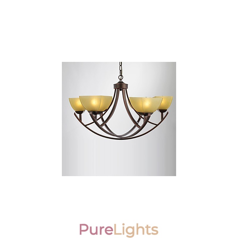 Chandelier 6 Lights Traditional Classic Vintage Metal