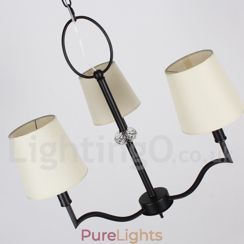 3 Light Modern Contemporary Candle Style Chandelier