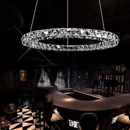Crystal Pendant Lighting Modern Single Three Sides K9 Crystal Indoor Ceiling Lights Lamp Fixtures