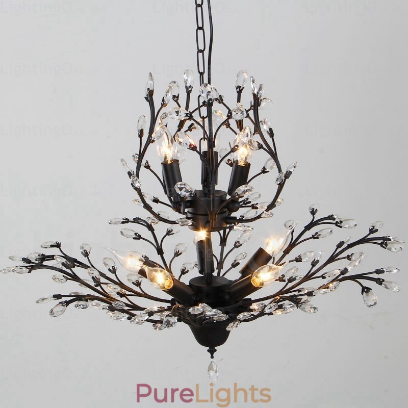 8 Light Country Rustic Chandelier