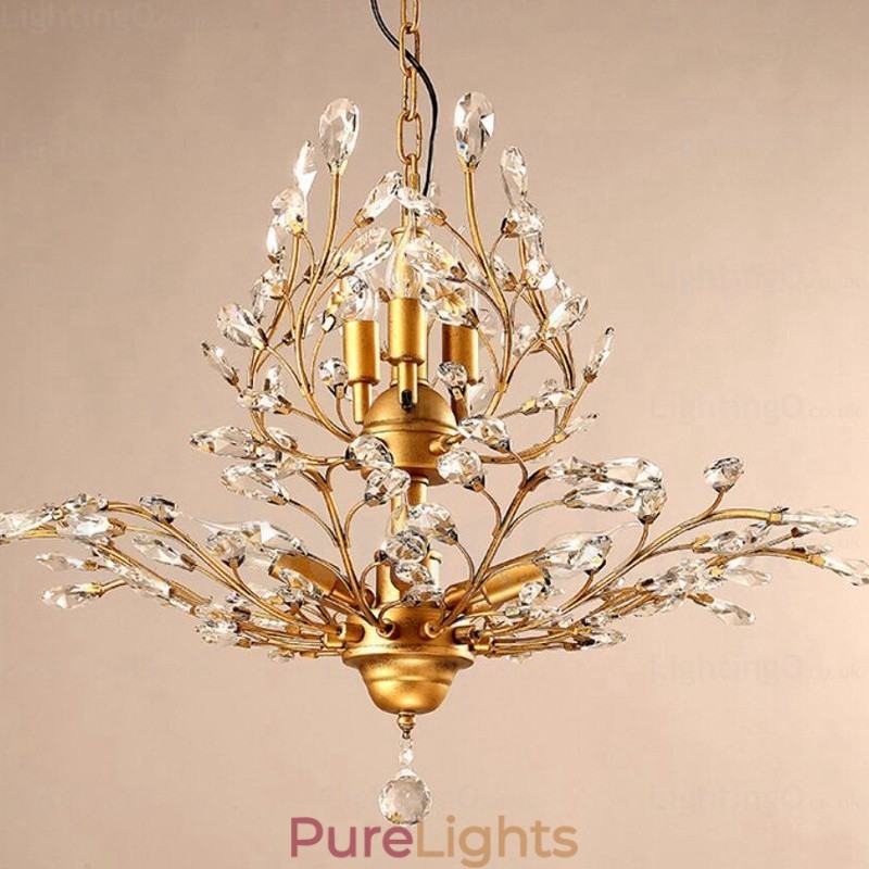 8 Light Country Rustic Chandelier