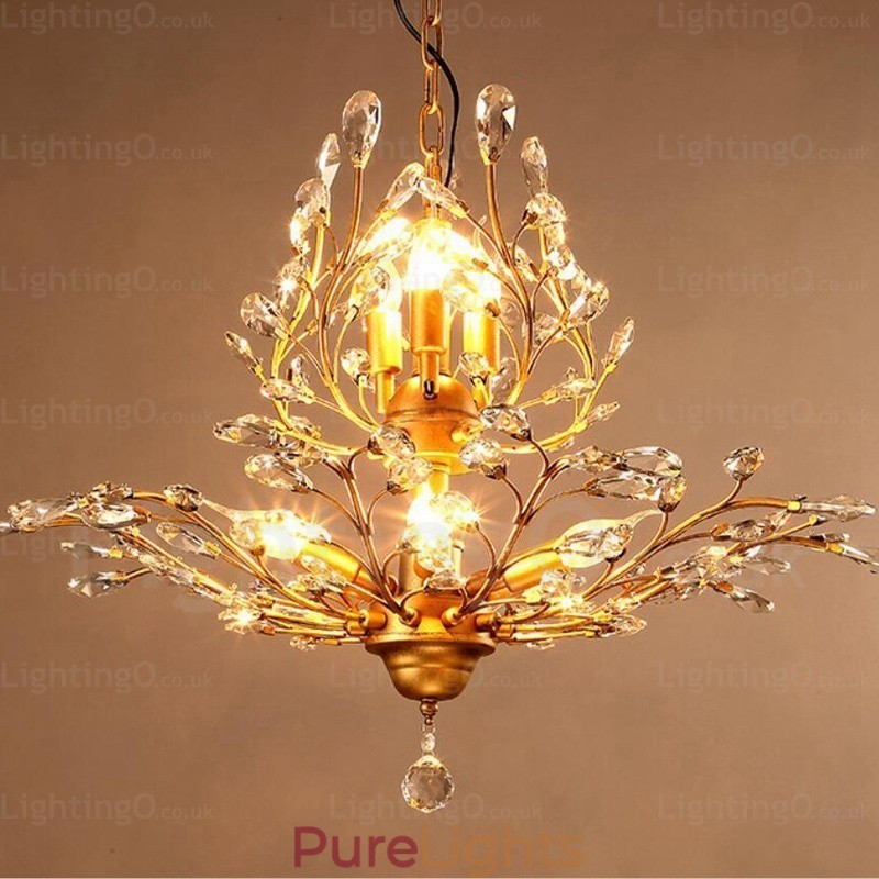 8 Light Country Rustic Chandelier
