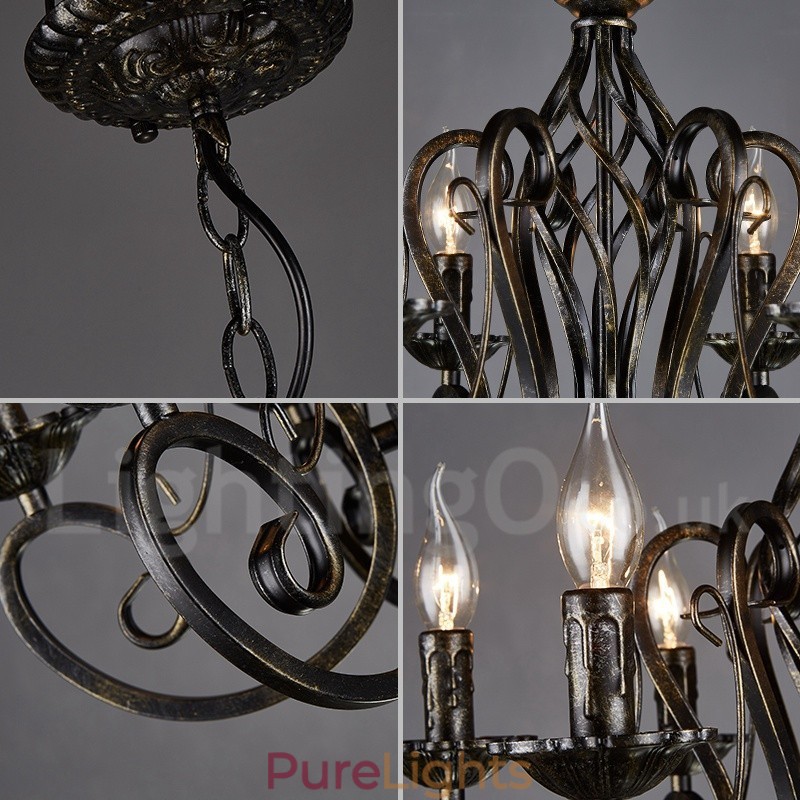 Industrial Style Steel Lighting Store Pendant Chandelier Light