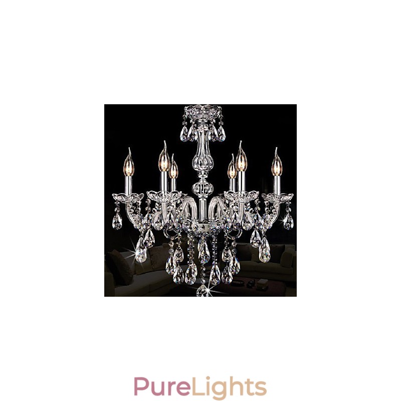 Candle Featured Luxury 6 Lights Chandelier
