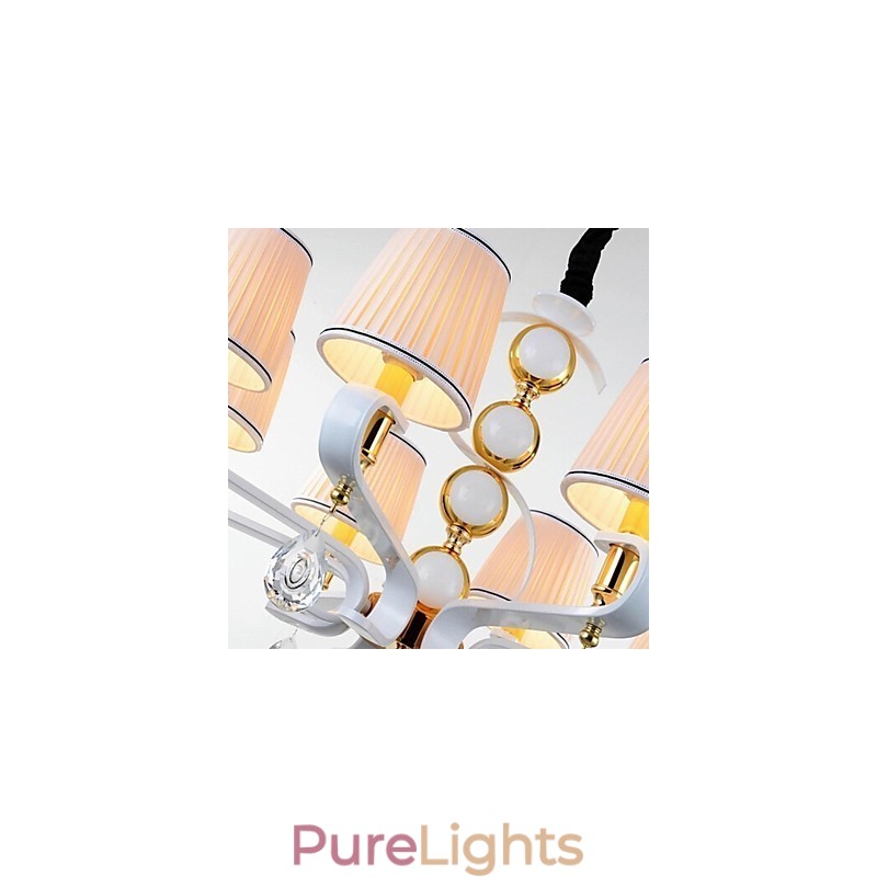 Fabric Chandelier 3 Light Modern Minimalist High Grade Lamp