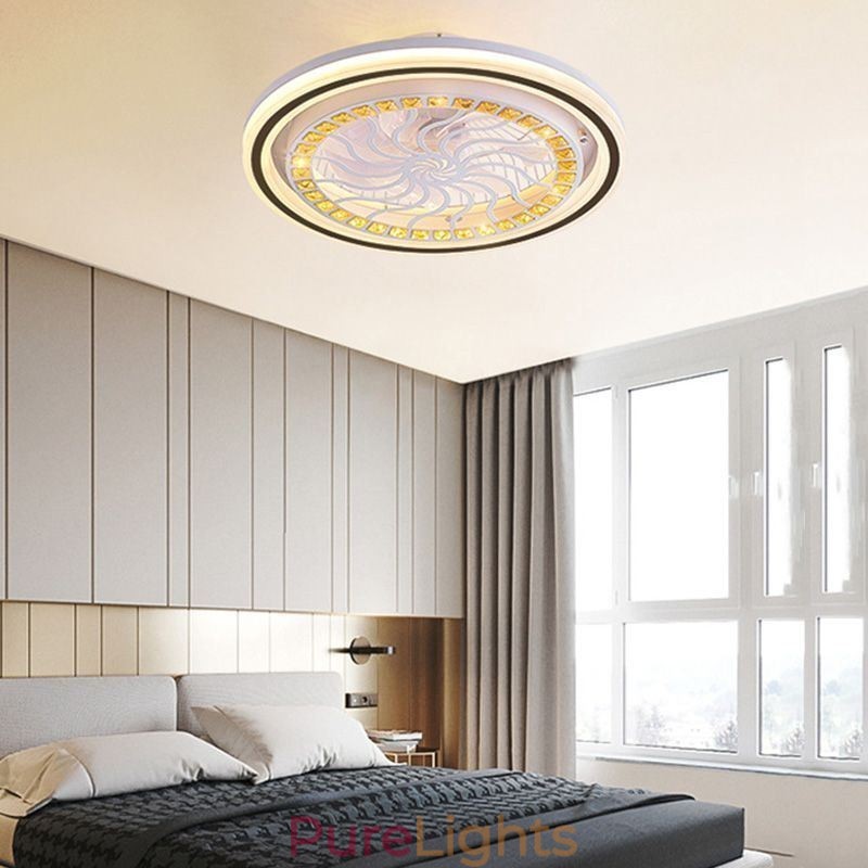 Intelligent Ceiling Fan With Light Stepless Dimming Decoration