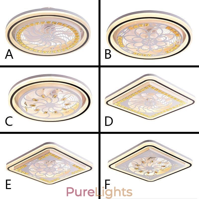 Intelligent Ceiling Fan With Light Stepless Dimming Decoration