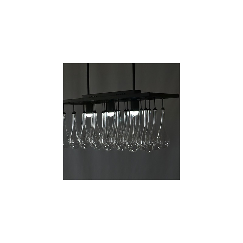 Modern Contemporary Crystal Painting Metal Chandelier