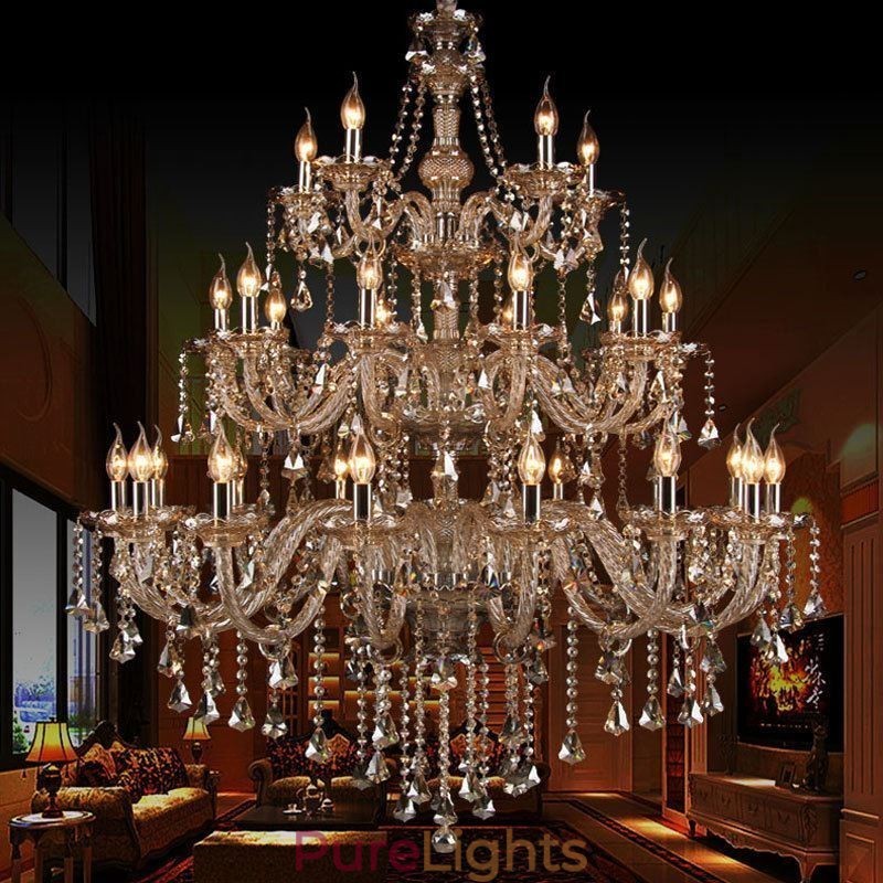 European Crystal Chandelier With 30 Lights Decoration Ceiling Light